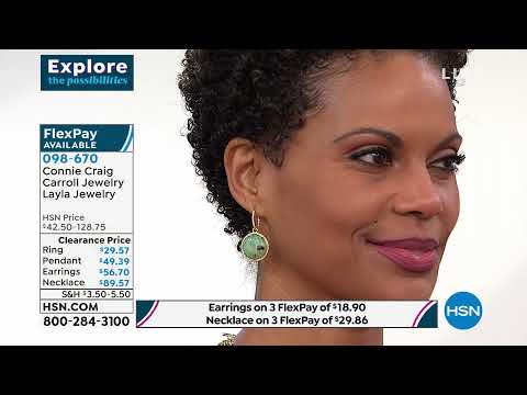 Connie Craig Carroll Jewelry Layla Green Turquoise Penda...