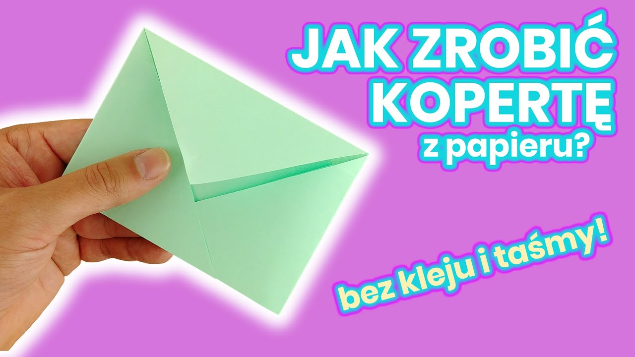 Watch JAK ZROBIĆ KOPERTĘ BEZ KLEJU I TAŚMY - HOW TO MAKE ENVELOPE NO GLUE NO TAPE DIY! now JAK ZROBIĆ KOPERTĘ BEZ KLEJU I TAŚMY - HOW TO MAKE ENVELOPE NO GLUE NO TAPE DIY!