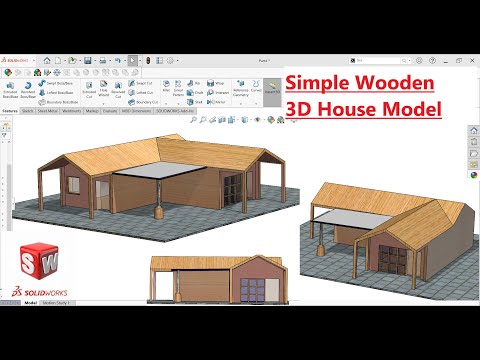 ✅Solidworks 3D house design