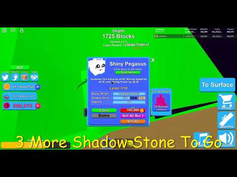 I Finally Got A Shiny Pegasus! Mining Simulator