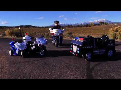 KID MOTORZ  POLICE MOTORZ Police 12V motorcycle, SWAT, Lil patrol