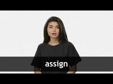 assign meaning in english