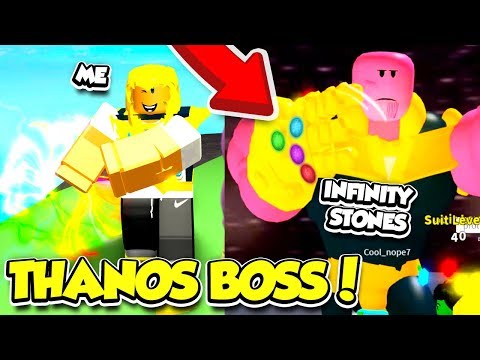 I DEFEATED THANOS And Collected The INFINITY STONES TO UNLOCK THIS In SUPERHERO SIMULATOR...(Roblox)