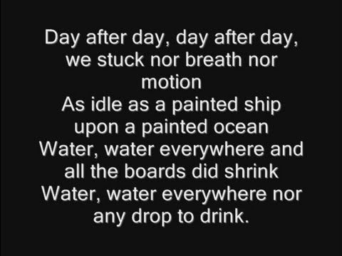 Iron Maiden - Rime Of The Ancient Mariner Lyrics