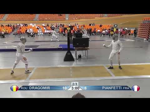 European Championships 2023 SMS - L16 - George Dragomir ROU v Maxime Pianfetti FRA