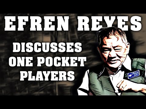 Efren Reyes talks about BEST ONE POCKET PLAYER (past and present)