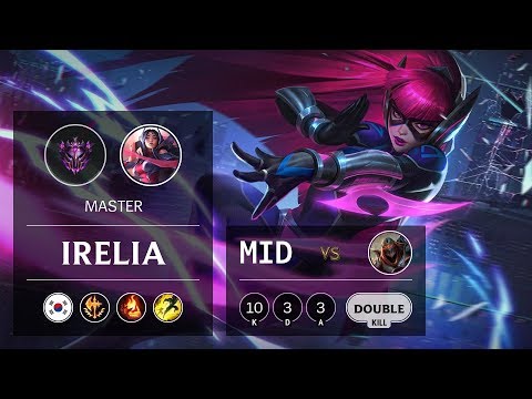 Irelia Mid vs Zed - KR Master Patch 9.8