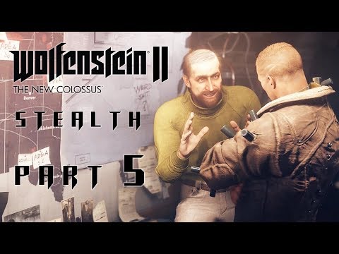 Wolfenstein 2 The New Colossus STEALTH Walkthrough Gameplay Part 5 – ROSWELL