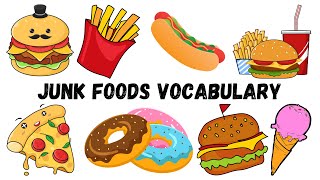 50 Junk Foods Vocabulary Fast Food Name - Fast Food In English - For Kids - Star Kids