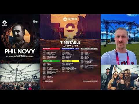 🌞 SUNRISE FESTIVAL 2025 - PHIL NOVY & DJ.KRIS 🌞 THE HISTORY OF SUNRISE STAGE