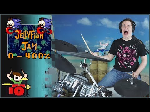 Jellyfish Jam Gradually Speeding Up From 0% To 400% On Drums!