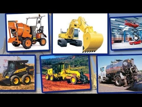 Vídeo kids niños. Maquinas construcción obras. Construction machines.Camion tractor  truck CAT crane