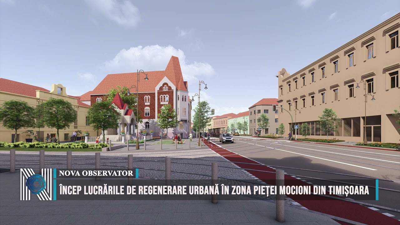 Încep lucrările de regenerare urbană în zona Pieței Mocioni din Timișoara