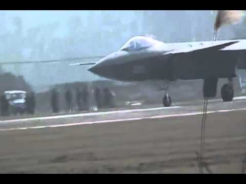 China's Secret J-20 Stealth Fighter Flight Test 090111 [480p]