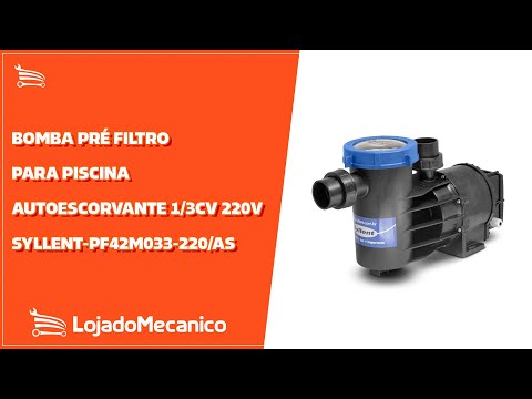Bomba Pré Filtro para Piscina Autoescorvante 1/2CV 220V - Video