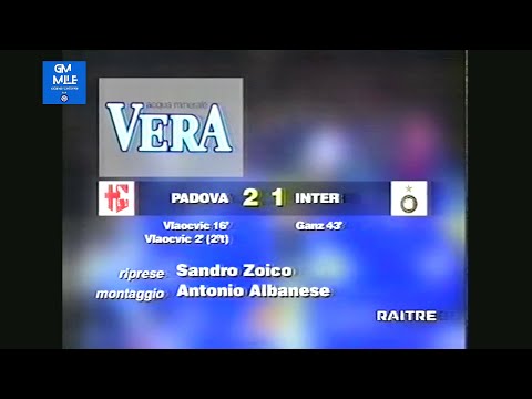 1995-96 (13^ - 10-12-1995) Padova-INTER 2-1 [Vlaović,Ganz,Vlaović] Servizio D.S.Rai3