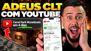 O JEITO MAIS SIMPLES E RÁPIDO DE MONETIZAR UM CANAL DARK NO YOUTUBE E LARGAR O CLT EM 2026 (AULÃO)