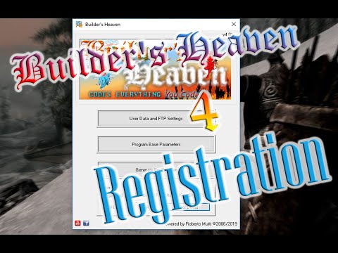 Builder's Heaven 4 - Registration Process with UserKey File