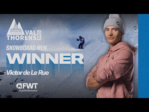 Victor de le Rue Snowboard Men Winning Run  - 2026 Val Thorens Pro