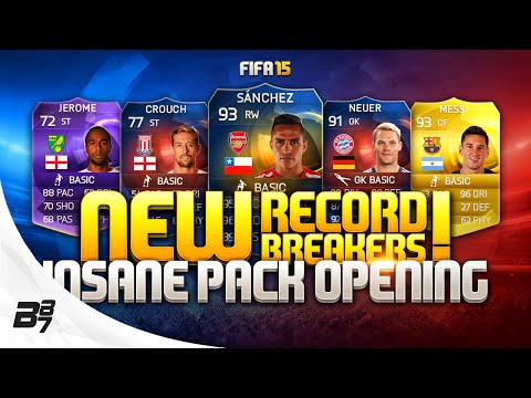NEW RECORD BREAKER AND HEROES! INSANE TOTS PACK LUCK! FIFA 15 Team Of The Season!