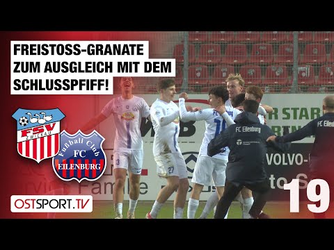 A free-kick screamer for the last-second equalizer! Zwickau - Eilenburg | Regionalliga Nordost