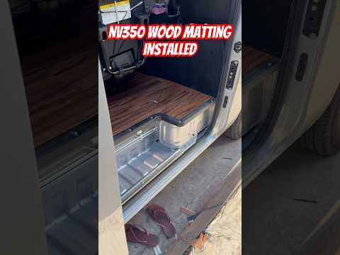 Nv350 wood matting installed #automobile #NissanNv350 #shorts