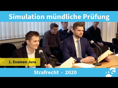Simulation: Oral Examination in the 1st Law Examination, Criminal Law (2020)