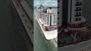 MSC SEAVIEW cruise cruzeiro navio transatlantico ship  santos brasil  @navios2025  2025  #shorts