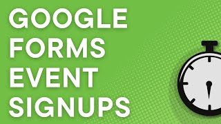Google Forms Templates: Create an event registration form (2021)