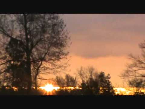 Solid Sunrise,Straight Line Sunrise over the Gulf of Mexico