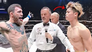 ¡El niño con cara de bebé NOQUEA con SALTOS MORTALES! Tenshin Nasukawa - Nocauts de locura..