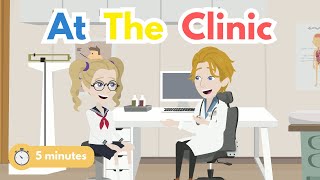 5-Minute English Conversation Practice: At the Clinic (Going to the Doctor)