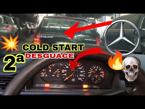 2ª ARRANCAR COCHES DESGUACE AL CORTE💥Varios MERCEDES😬 Como chicle con Moho de un coche☠️Cold Start