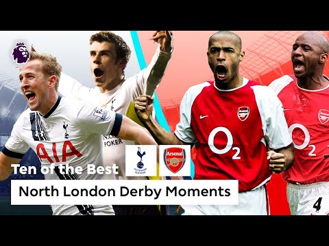 Spurs vs Arsenal | 10 BEST North London Derby Moments | Premier League
