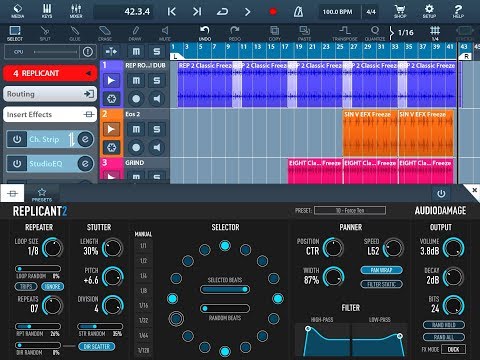 REPLICANT 2 by Audio Damage Demo and Tutorial and More for the iPad
