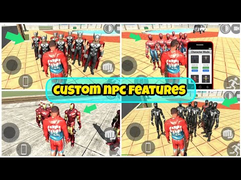 Update! 🤯 custom npc features 🤑😍 In Indian Bikes Driving 3d |ironman +spiderman +thor +venom 😱