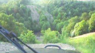 preview picture of video 'A drive down Scooby Doo in Charlie's YJ Jeep, Wellsville, Ohio (06-05-2011) POV'