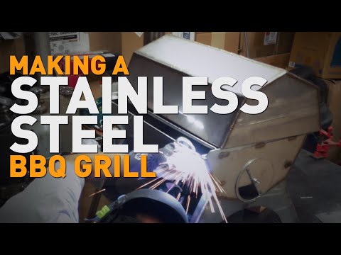 Making A Stainless Steel BBQ Grill [Entire Build]