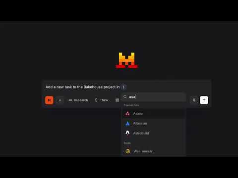 Asana x Databricks workflow in Le Chat