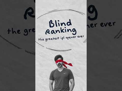 Who Are the Greatest Openers in IPL History? | Badri Blind Ranking | CRIC IT WITH BADRI |
