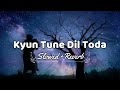 Kyu Tune Dil Toda || Lofi Song || Slowed & Reverb || Droplet Melodies