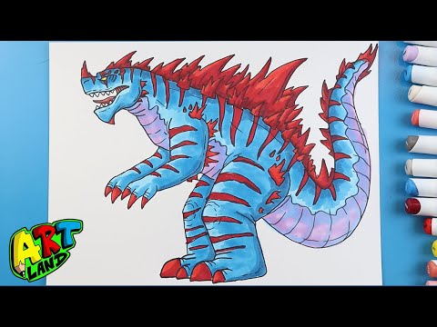How to Draw GODZILLA LEVEL 40