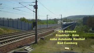 preview picture of video 'Ländchesbahn und ICE 3 im Taunus'