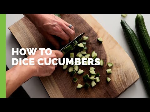 How to Dice Cucumbers
