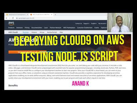 Deploying Cloud9 IDE on AWS  - Anand K
