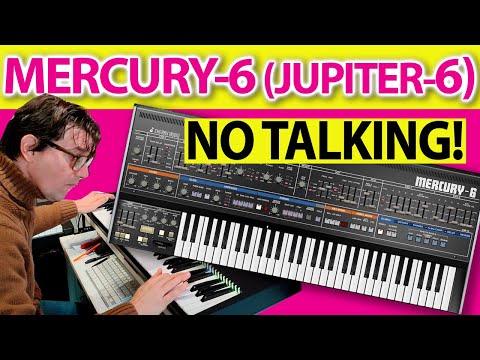 🔥🎹 Mercury-6 Synth (Jupiter-6) Cherry Audio | No Talking Sounds Demo | @AGDugros