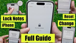 How to Lock Notes with a Password on iPhone 15 (Any iPhone) in 2024 iOS 17.5