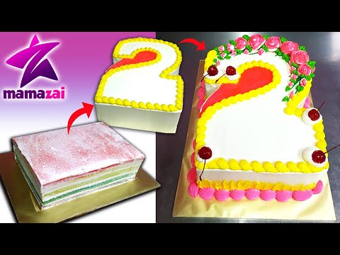 Number 2 Birthday Cake | Kek Nombor 2 | Decorating Ideas