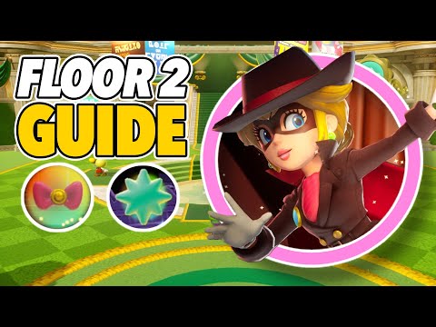 All Sparkle Gems & Ribbons in Floor 2 (Princess Peach: Showtime! 100% Collectibles Guide)