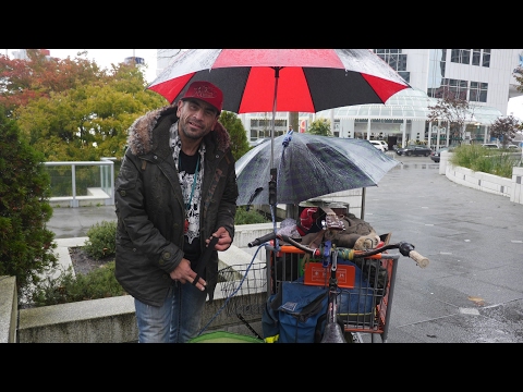 Tony is homeless in  Vancouver , Canada.